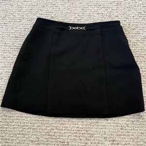 Bebe Black A-Line Mini Skirt